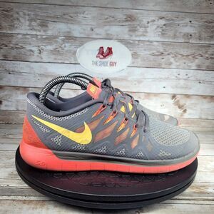 Nike Free 5.0 Womens Size 8.5 Grey Mango Running‎ Shoes